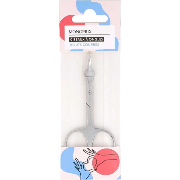 Ciseaux à ongles bouts courbés Monoprix