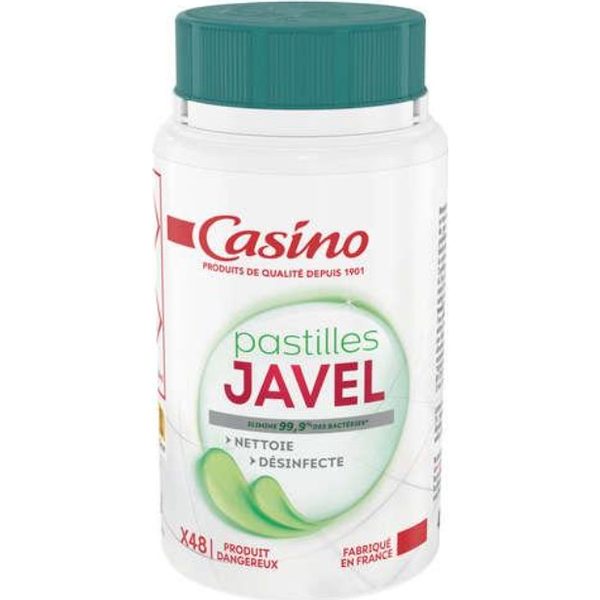 Pastilles javel sans parfum Casino