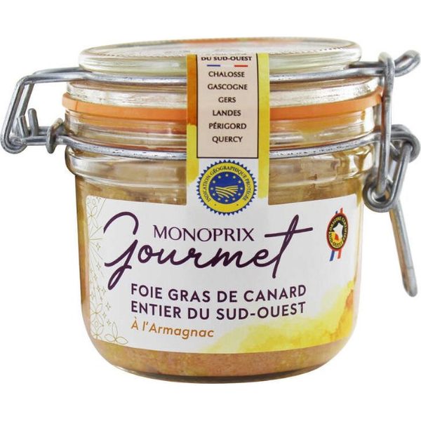 Foie gras entier de canard du Sud-Ouest Monoprix Gourmet