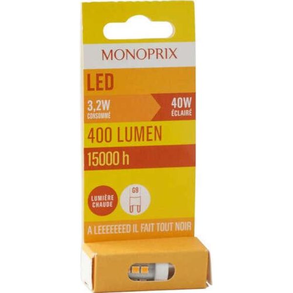 Ampoule LED capsule G9 Monoprix