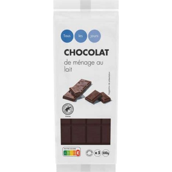Chocolat de ménage au lait Tous les Jours