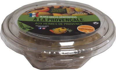 Olives vertes dénoyautées à la provençale