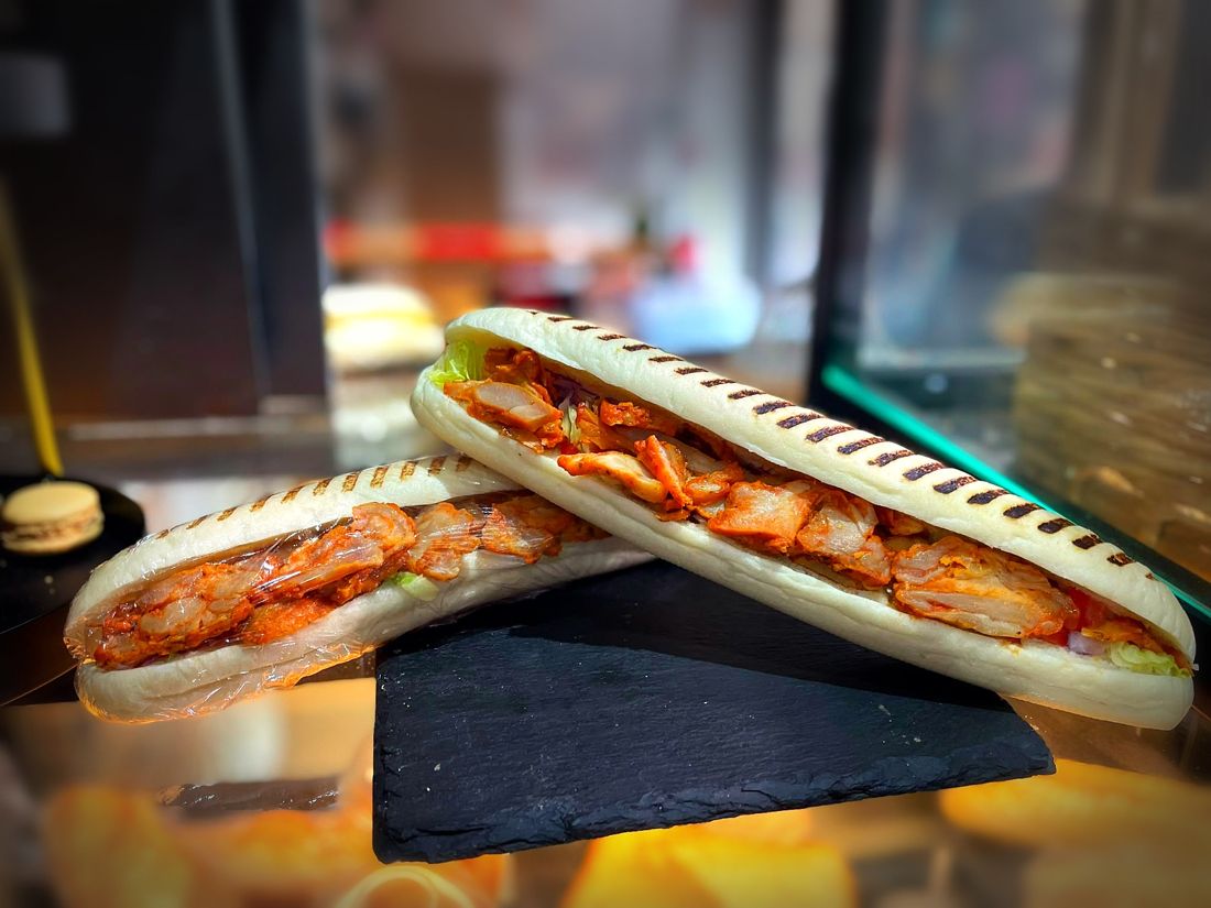 Panini poulet sauce
