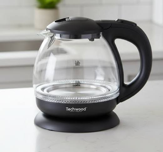 Bouilloire sans fil - bol verre