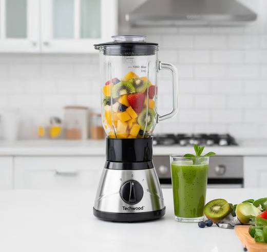 Blender inox bol verre