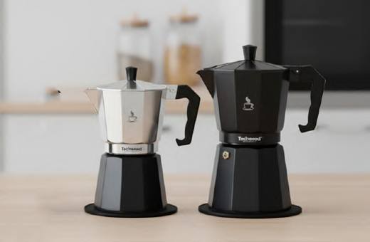Cafetière moka - 9 & 12 Tasses — gris / noir