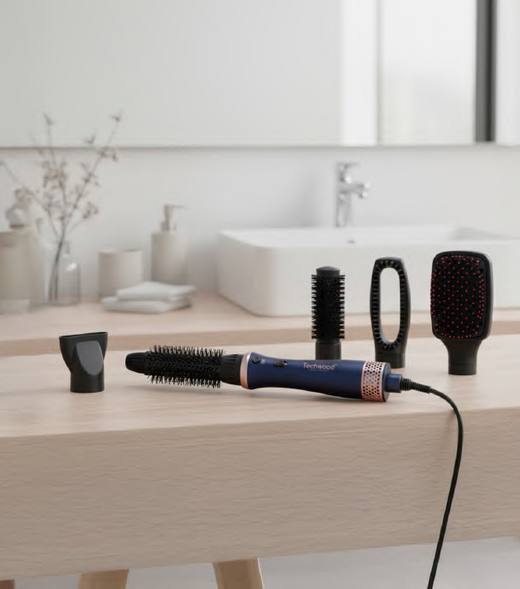 Brosse soufflante chauffante 5 en 1