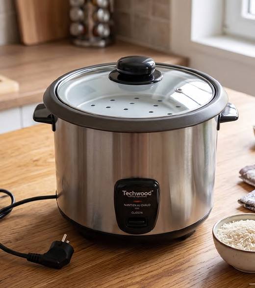 Cuiseur riz 1,8L avec panier vapeur intérieur