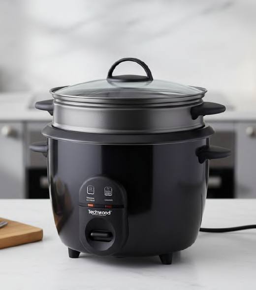 Cuiseur riz 1,8L avec panier vapeur amovible