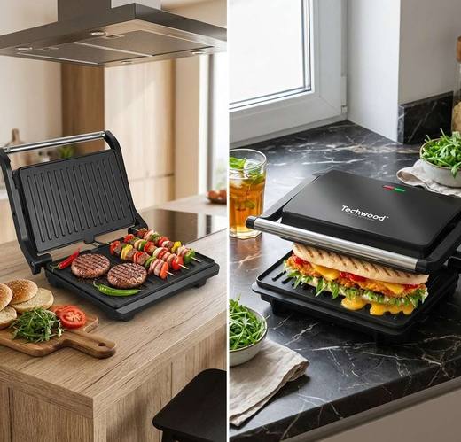 Grill - Panini - Anti-adhésif