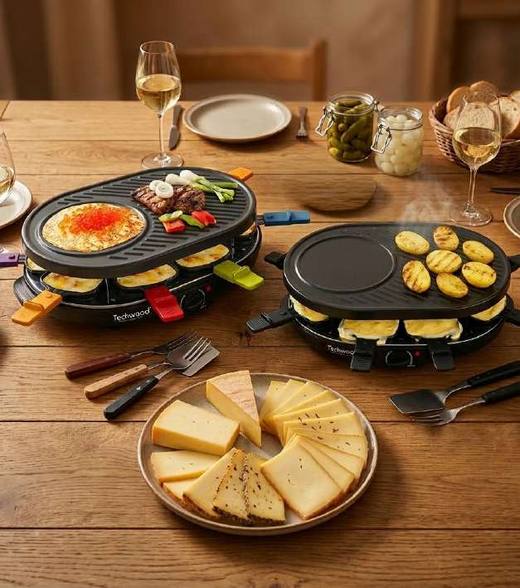 Raclette 8 -Grill - Crêpière — noir