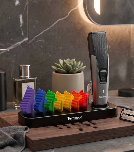 Tondeuse à barbe Rechargeable - Type C — gris