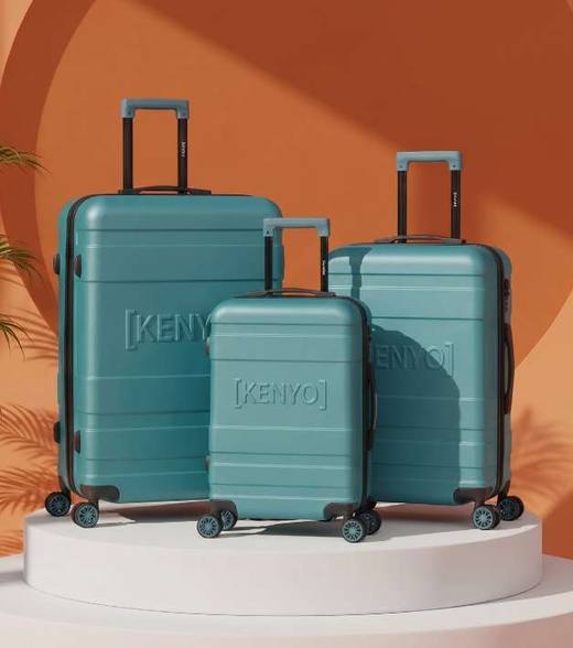 Ensemble 3 valises «VERT»